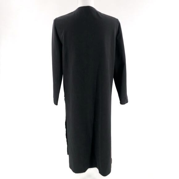 Alysi Open Overcoat Soft Black Women's Sz IT 46 US 8 NWOT $395 - Picture 5 of 10